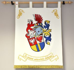 Vyšívaný služební občanský heraldický znak Mgr. Tomáše Pokorného